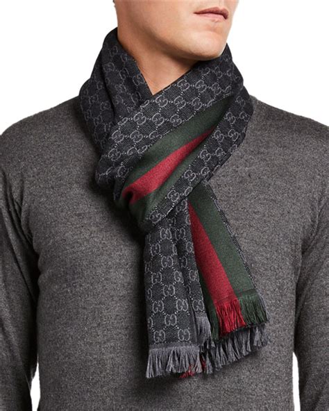 how to wear gucci scarf men|handkerchief gucci.